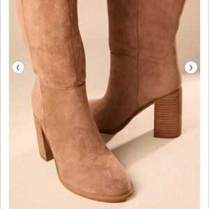 Vici light brown tan Suede Heeled Boots